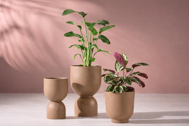 Donice nowoczesne mokka Stevio 45 i 36